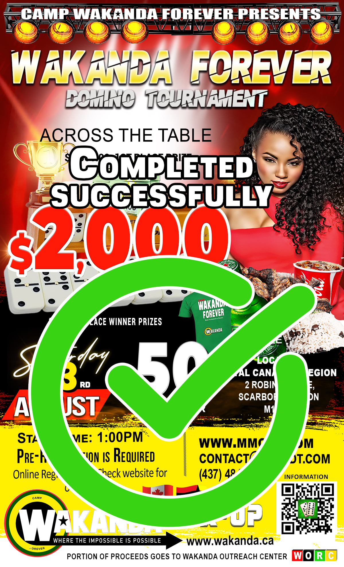 Completed $2,000.00 Dollars Tournament